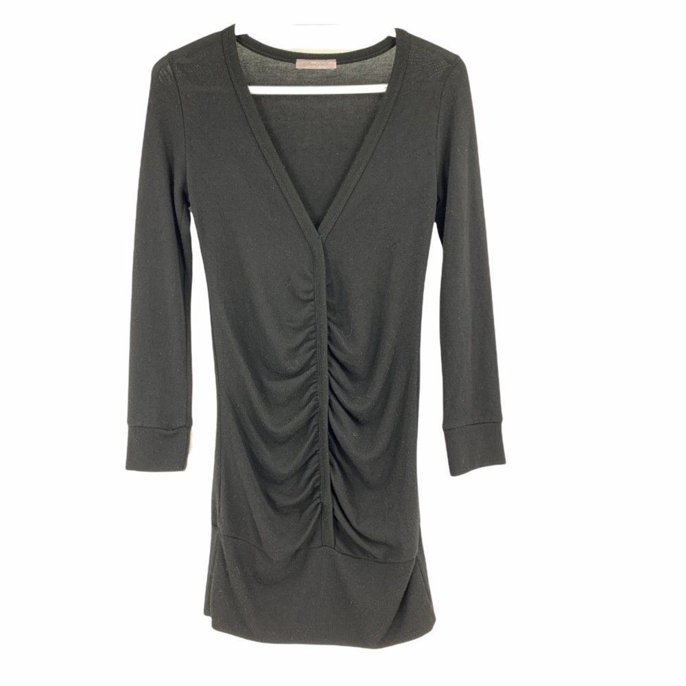Womens Green Ville Sweater Dress Small Mini Tunic